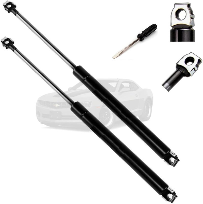 JSTEE Front Hood Lift Supports Struts Shocks for Chevrolet Chevy Camaro 1982-1992, Pontiac Firebird 1982-1992 with Steel Hood,with Screwdriver for Install - Image 1